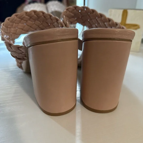 Braided Pale Pink Women's Sandals - Picture 3 of 5